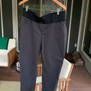Two pair of chino tapered leg maternity pants!